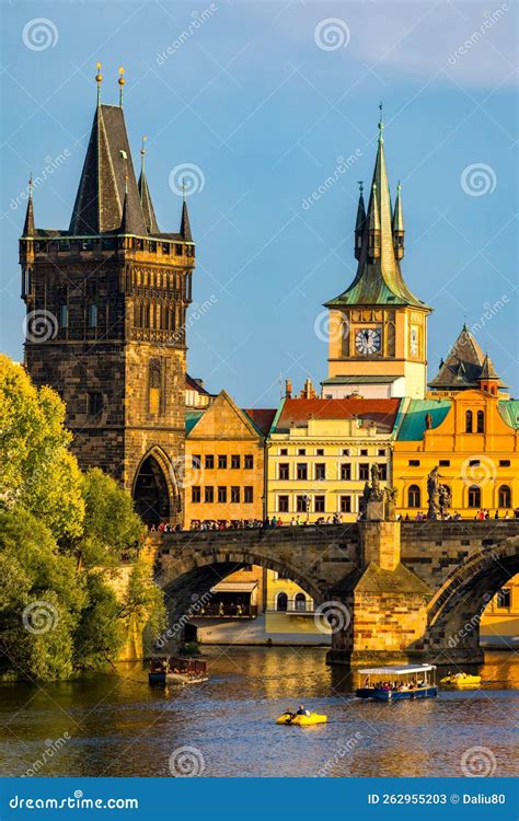 Charles Bridge Old Town And Old Town Tower Of Charles Bridge Prague