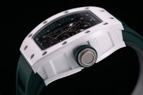 Richard Mille Replica Rm Green Strap White Ceramic Bezel Richard