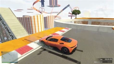 GTA 5 Epic New Car Parkour Stunt Race YouTube