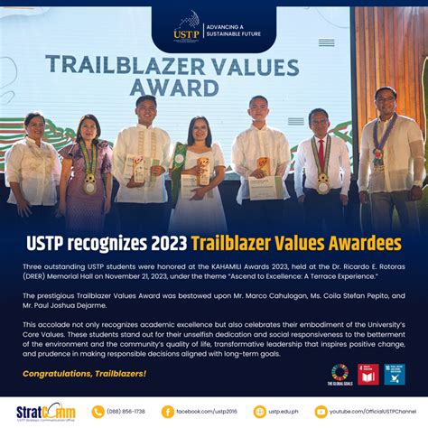 Ustp Recognizes Trailblazer Values Awardees University Of