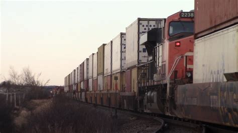 Nice Friendly Crew Long Stack Train Cn W Dpu Passing Nappan Ns At