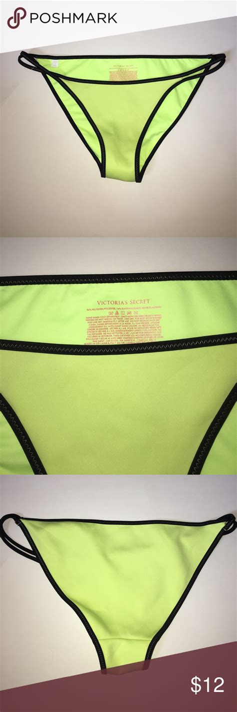 Victoria S Secret Neon Yellow Bikini Bottoms Yellow Bikini Bottoms