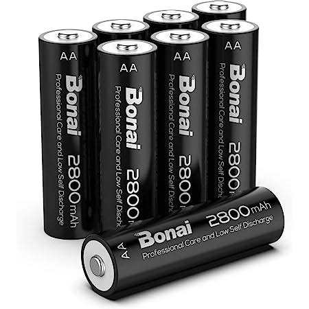 Amazon Bonai Mah Aaa Rechargeable Batteries V Ni Mh High