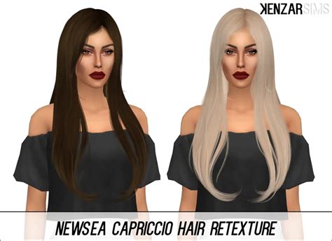 Kenzar Sims Newsea S Capriccio Hair Retextured Sims Hairs