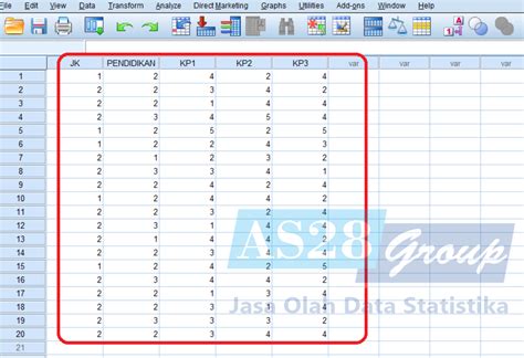 Analisis Distribusi Frekuensi Dengan Spss As Group