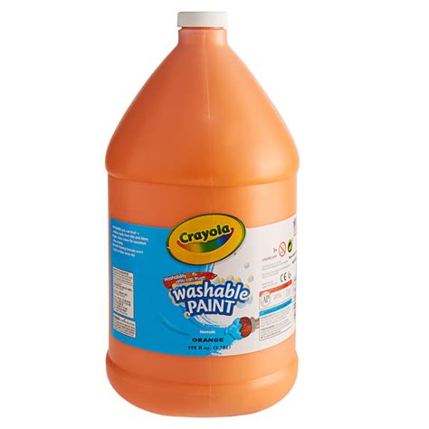 Crayola 542128036 1 Gallon Orange Washable Paint