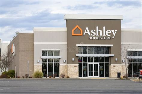 Facade With Sign Of Ashley Homestore At Bellis Fair Mall In Bellingham