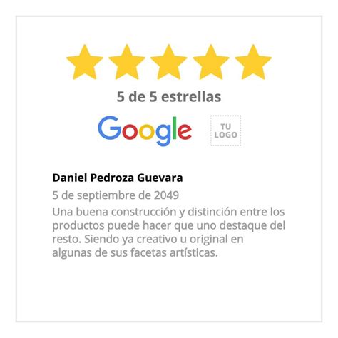 Reseña de Google plantilla personalizable Business template