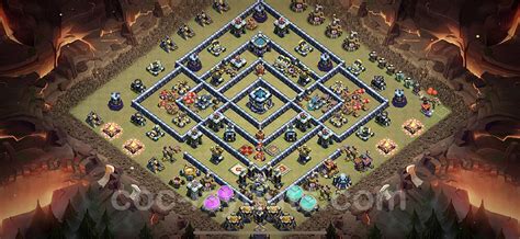 Best Max Levels War Base Th13 With Link Town Hall Level 13 Cwl Base