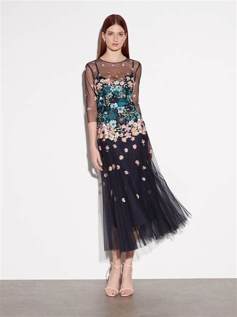 3D Embroidered tulle fabrication DRESS MSDR22 | Modes NZ
