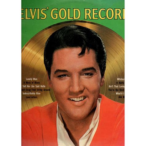 Elvis Presley Elvis Gold Records Volume By Elvis Presley Lp