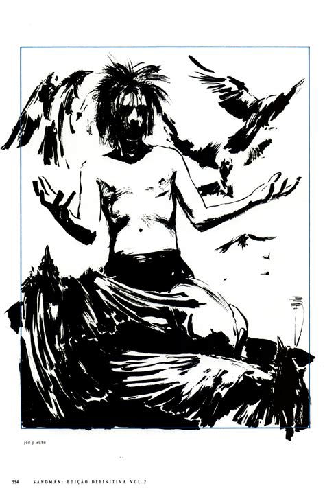 drawing painting illustration sandman morpheus neil gaiman