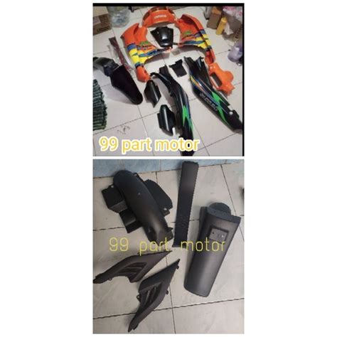 Full Set Body Cover Smooth And Rough Suzuki Satria R Ru Stroke Orange