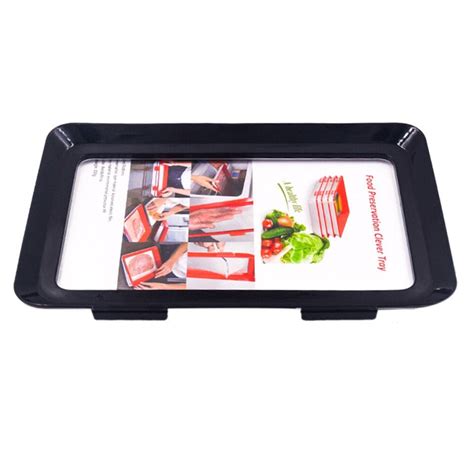 Food Preservation Tray - Stackable, Reusable Food Tray with Plastic Li — Gear Elevation