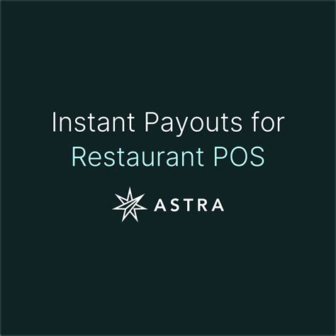 How Instant Payouts for Restaurant POS Platforms Boost Profits