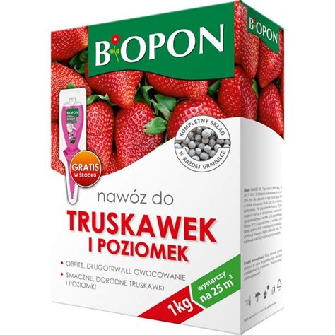 Nawóz granulowany do truskawek i poziomek BIOPON Wokas Sklep Ogrodniczy