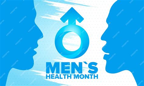 Premium Vector National Mens Health Month In June Health Education