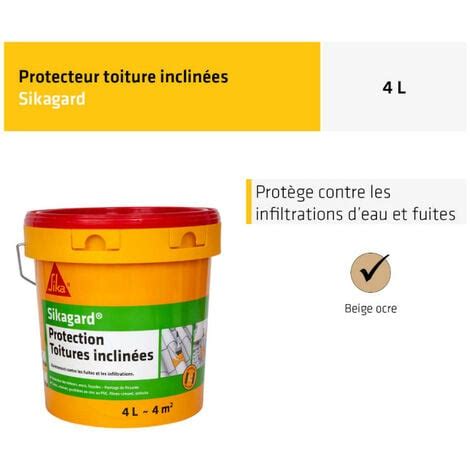 Peinture De Protection Sika Sikagard Protection Toiture Inclin E