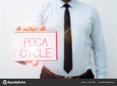 Texto Que Presenta El Ciclo De Pdca Word Written On Use To Control And