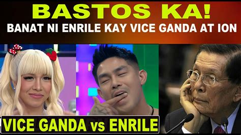 BASTOS KA Banat Ni Enrile Kay Vice Ganda At Ion Perez Jevara