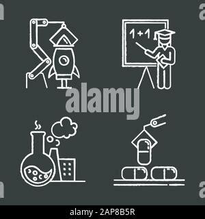 Aerospace Engineering Linear Icons Set Avionics Propulsion