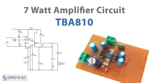 7 Watt Amplifier Circuit Diagram TBA810 Circuit Diagram Audio