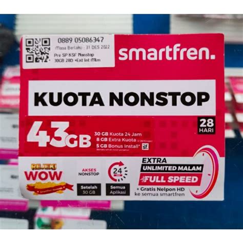 Jual Kartu Perdana Kuota Nonstop Gb Shopee Indonesia