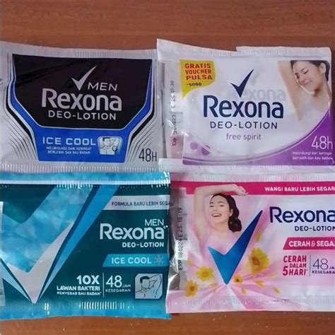 Jual Rexona Lotion Sachet Satuan Ice Cool Cerah Dan Segar Shopee