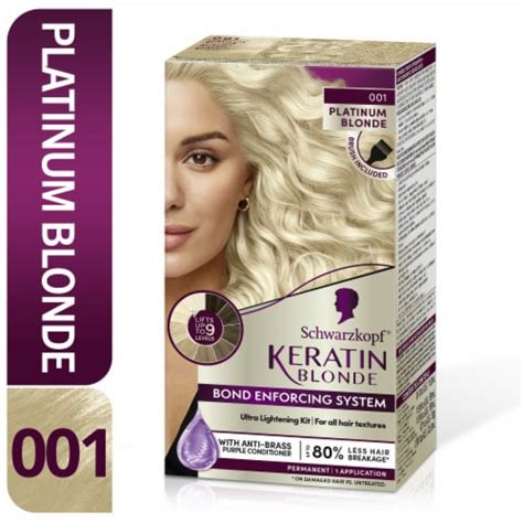 Schwarzkopf Keratin Blonde Hair Dye 001 Platinum Blonde 1 Ct Kroger