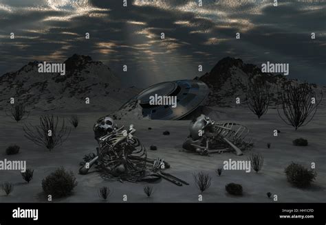 Alien Death Scene Stock Photo - Alamy