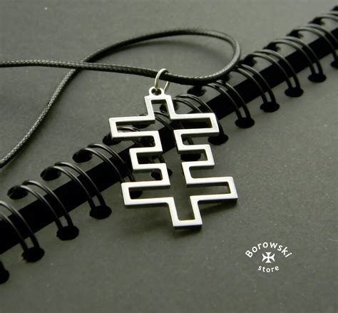 Psychic Cross Pendant Stainless Steel Triple Cross Topi Etsy