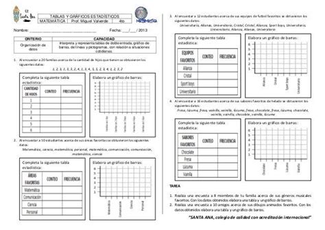 Ficha De Aplicacion De Interpretacion De Graficos Graficos