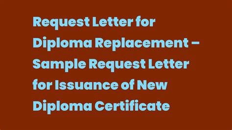 Request Letter For Diploma Replacement At Ganjuliablog Blog