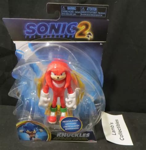 Sonic The Hedgehog Movie Knuckles Action Figure With Ring Stand