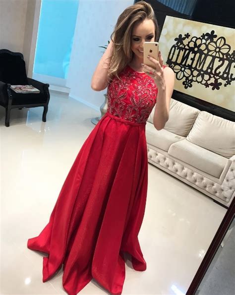 Modelos De Vestido De Festa Vermelho Pronta Pra Festa