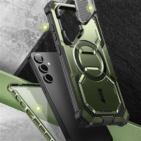 Capa Híbrida Supcase I Blason Armorbox Mag Para Samsung Galaxy S24 Verde