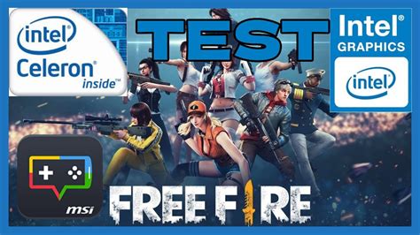 FREE FIRE MSI APP PLAYER EN PC DE BAJOS RECURSOS TEST EN CELERON