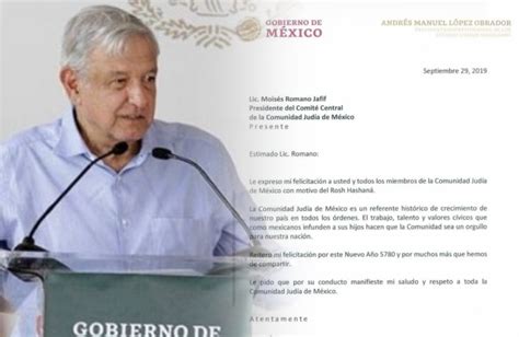 Lopez Obrador Felicita A Comunidad Jud A Por El A O Nuevo Jud O Rub N