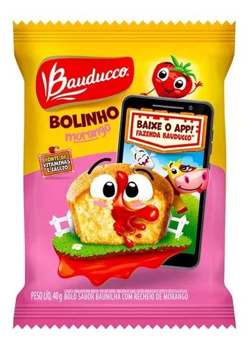 Mini Bolo De Baunilha E Morango Bauducco G Mercadolivre