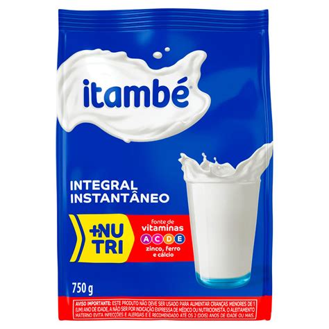 O Que É Leite Instantaneo - Leite em Pó Integral Instantâneo Itambé +Nutri 750g | Bretas Supermercado