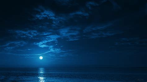 Moon Over Ocean Wallpapers - Top Free Moon Over Ocean Backgrounds ...