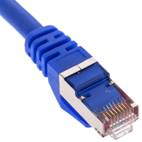 Câble réseau Ethernet LAN FTP RJ45 Cat 6a bleu 50cm Cablematic