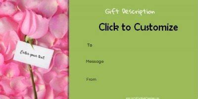 Free Valentines Day Gift Certificate Template | Customize Online