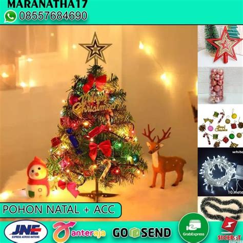 Jual Indirastore26 Pohon Natal Pvc 90Cm Plus Aksesoris Paket Lengkap