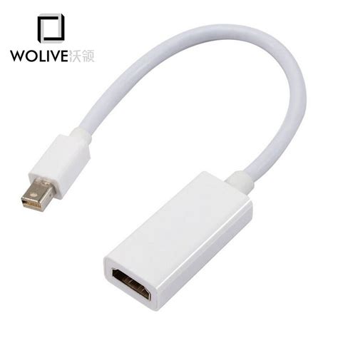 Wolive Brand New Thunderbolt Mini Display Port Dp To Hdmi Female Cable