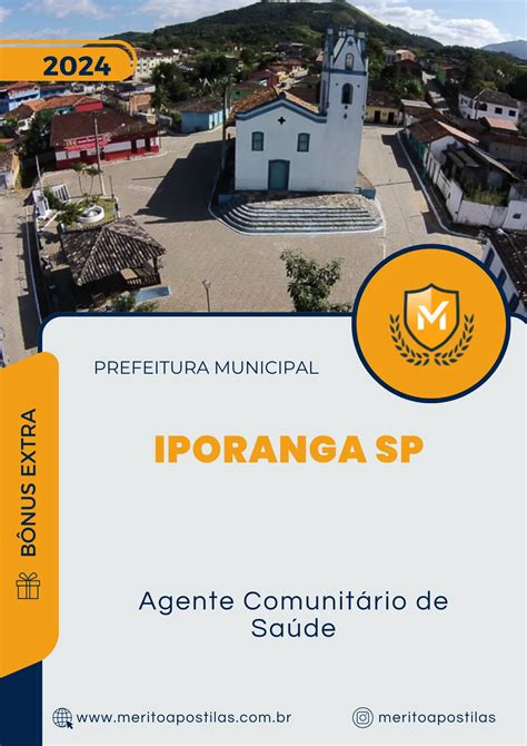 Apostila Agente Comunit Rio De Sa De Prefeitura De Iporanga Sp