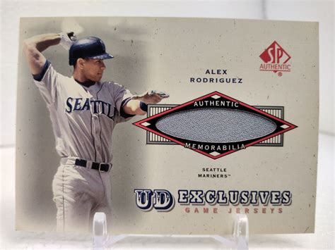 ALEX RODRIGUEZ Jersey Game Used Worn Patch 2001 UD SP Authentic