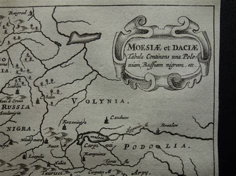 360 Years Old Map of Moesia Dacia Antique Print Balkans - Etsy