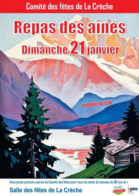 Repas Des A N S Dimanche Janvier Comit Des F Tes De La Cr Che