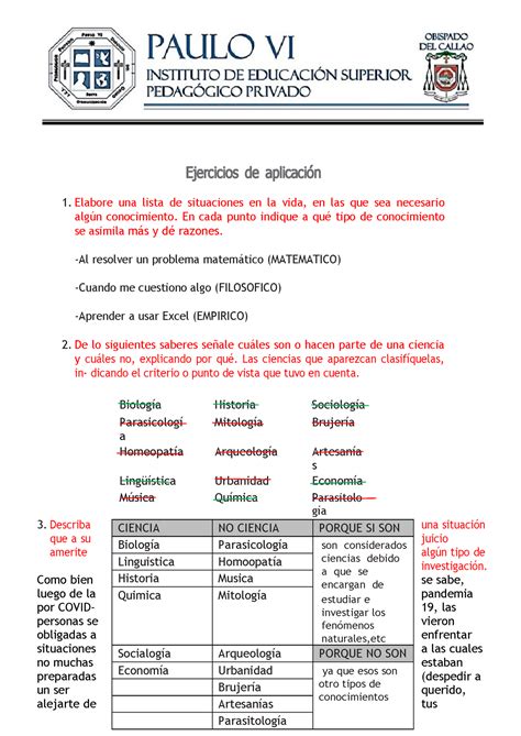 Ejercicios DE Aplicación 01 Ejercicios de aplicación Elabore una